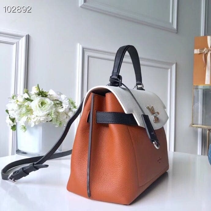 LV Lockme Ever Brand M51395 Top Quality Leather Square Handbag For Women