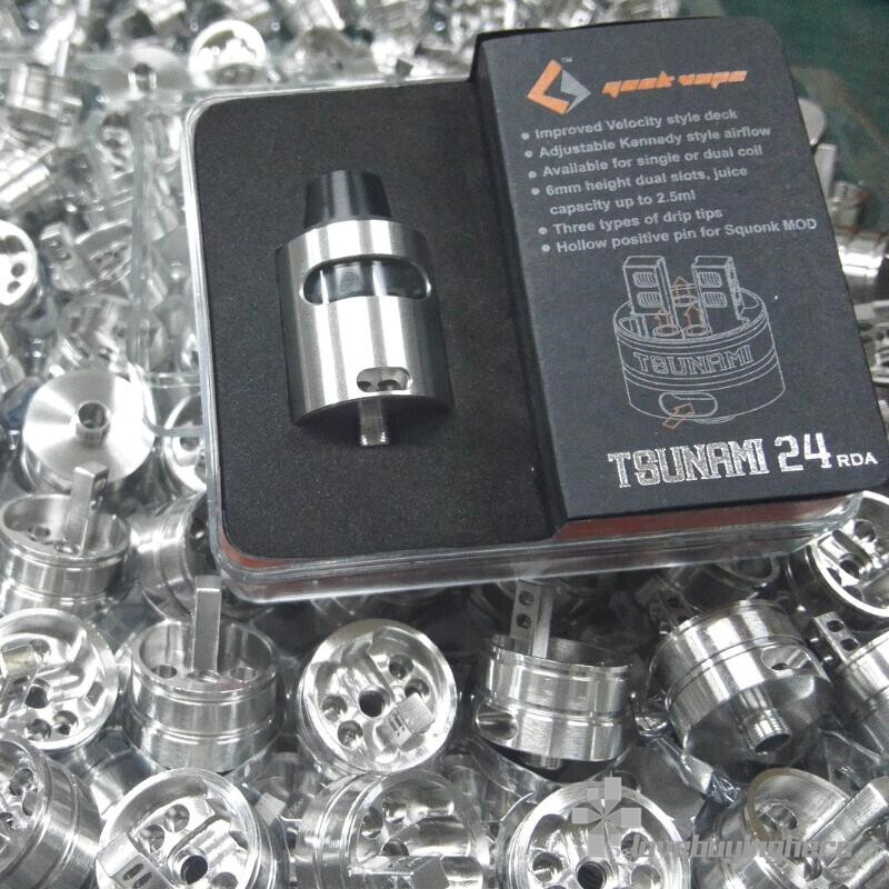 Geekvape Tsunami 24 Rda Glass Window Clone E Cig Atomizer Wholesale