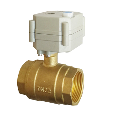 DN32 Full port Electric ball valve, DC5V electric motorized actuator with 1 1/4" brass valve body, Auto control valve for water tank?dn32 full port electric ball valve|dn32 electric valve|dc5v electric actuator valve?dn32 full port electric ball valve,dn32 electric valve,dc5v electric motorized actuator valve,dc5v electric actuator valve