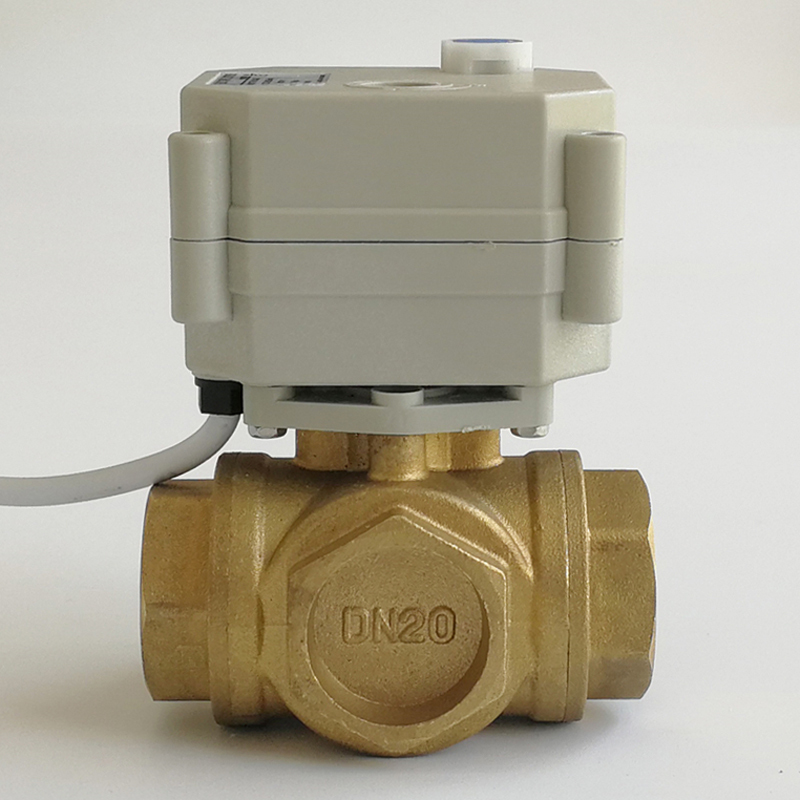 AC220V DC5V DC12V DC24V Electric brass ball valve 2 way valve motorized valve for water DN15 DN20 DN25 DN32 DN40 Inlet Specification : DN40, Voltage : DC12V, Wiring Control : CN02