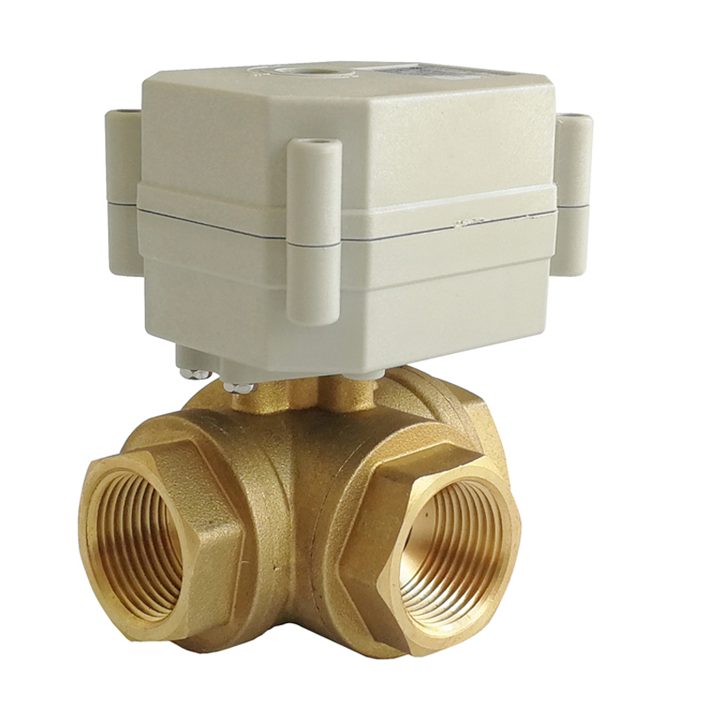 DN25 Two Way AC110~230V Brass Motorized Ball Valve,1"  Inch Electric Valve