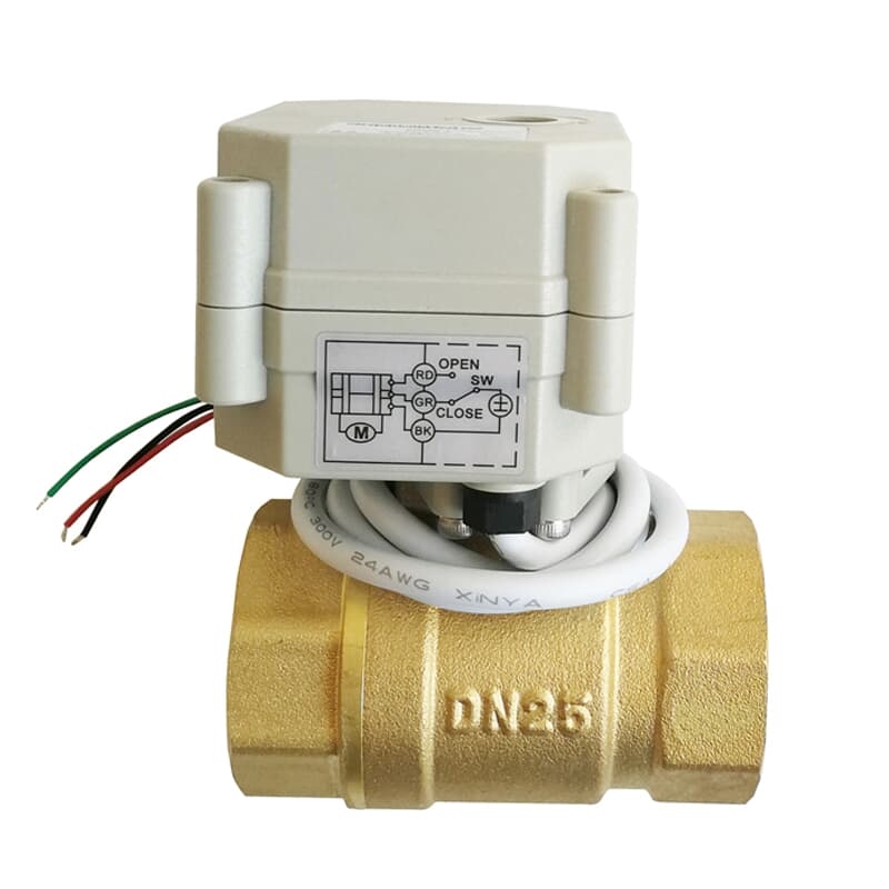 1 inch brass Electric water flow regulating Valve DN25, Electric water