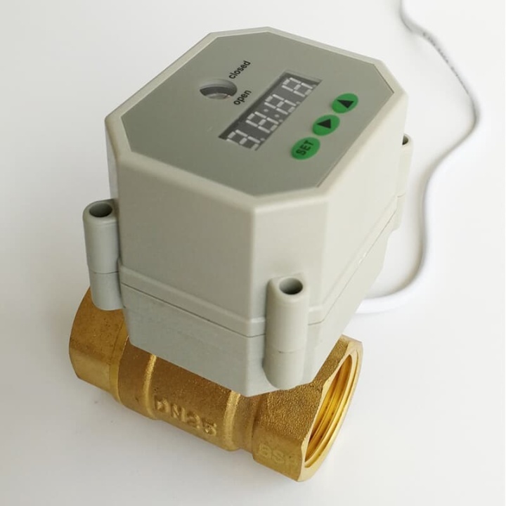 DN25 full bore electric actuated timer valve with all metal gears in actuator