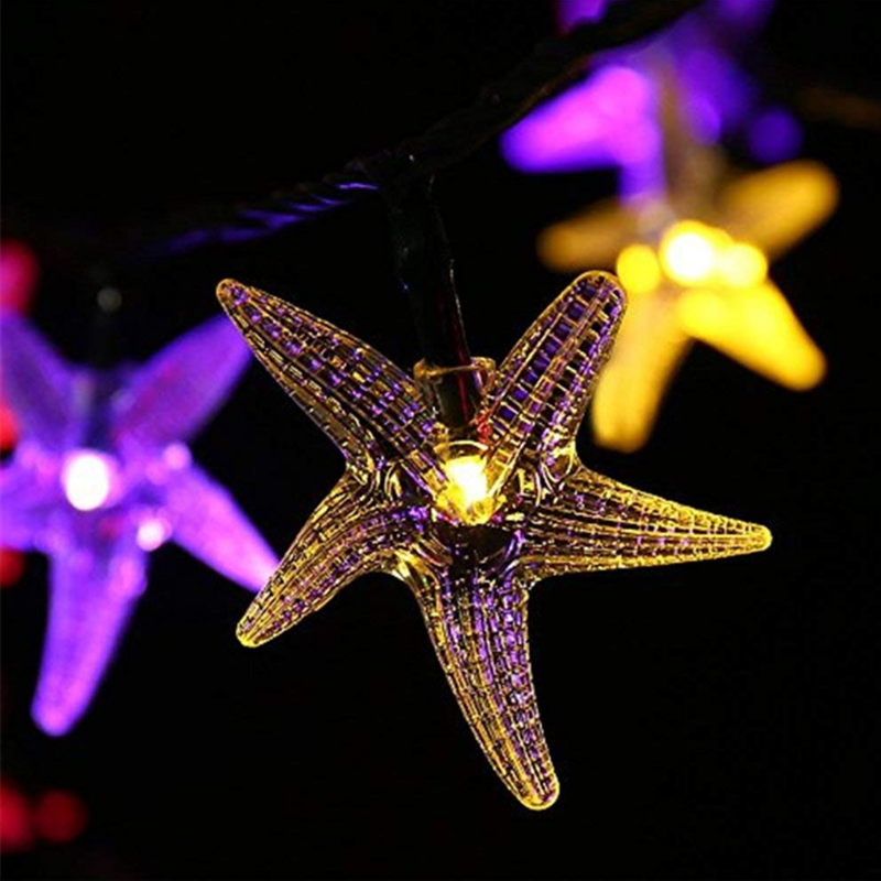 Starfish Solar Lights,Solar outdoor lights,Apply to your gardens,terraces,lawns and porches 