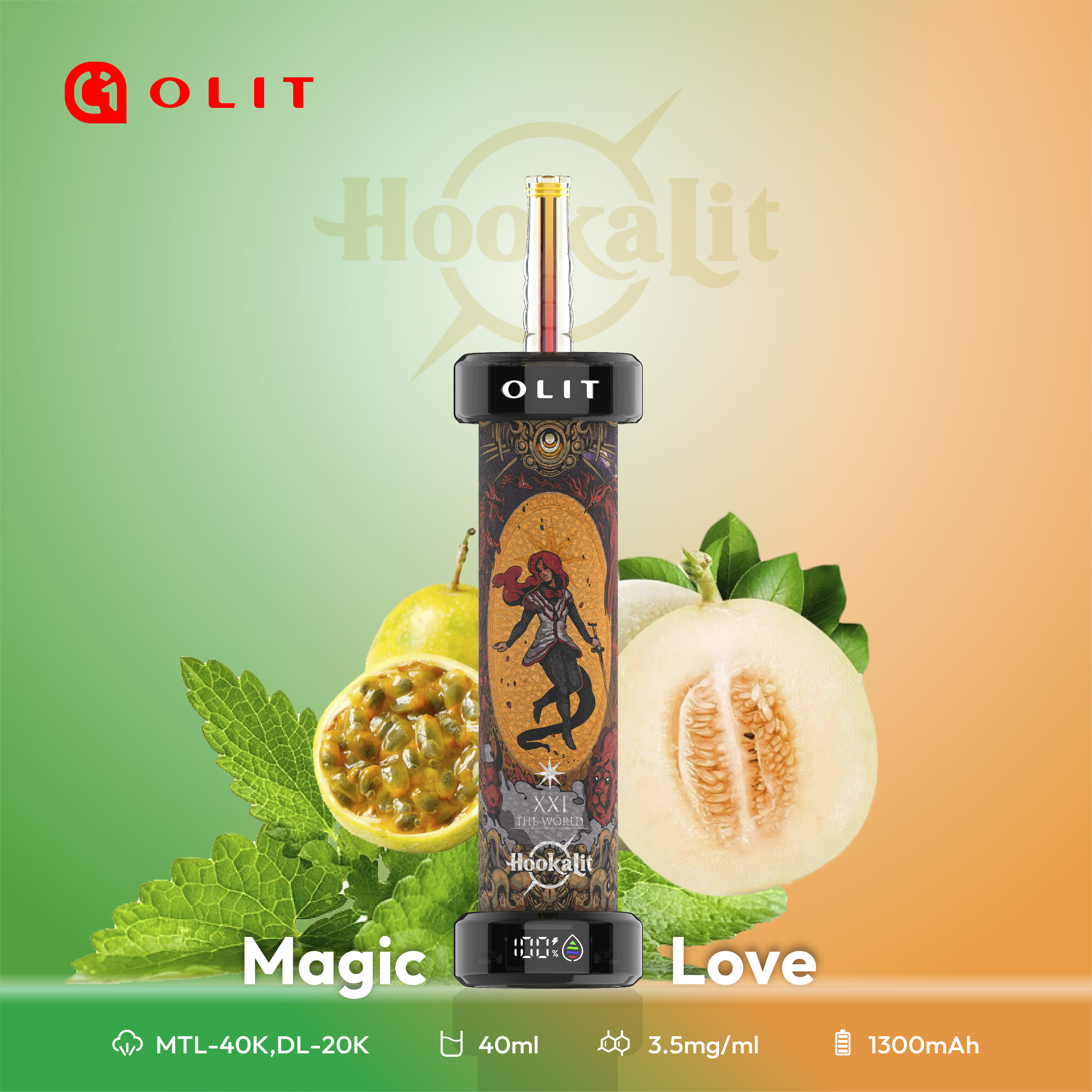 Olit Hookalit 40000 Disposable Vape 40ml 20 Flavors Available