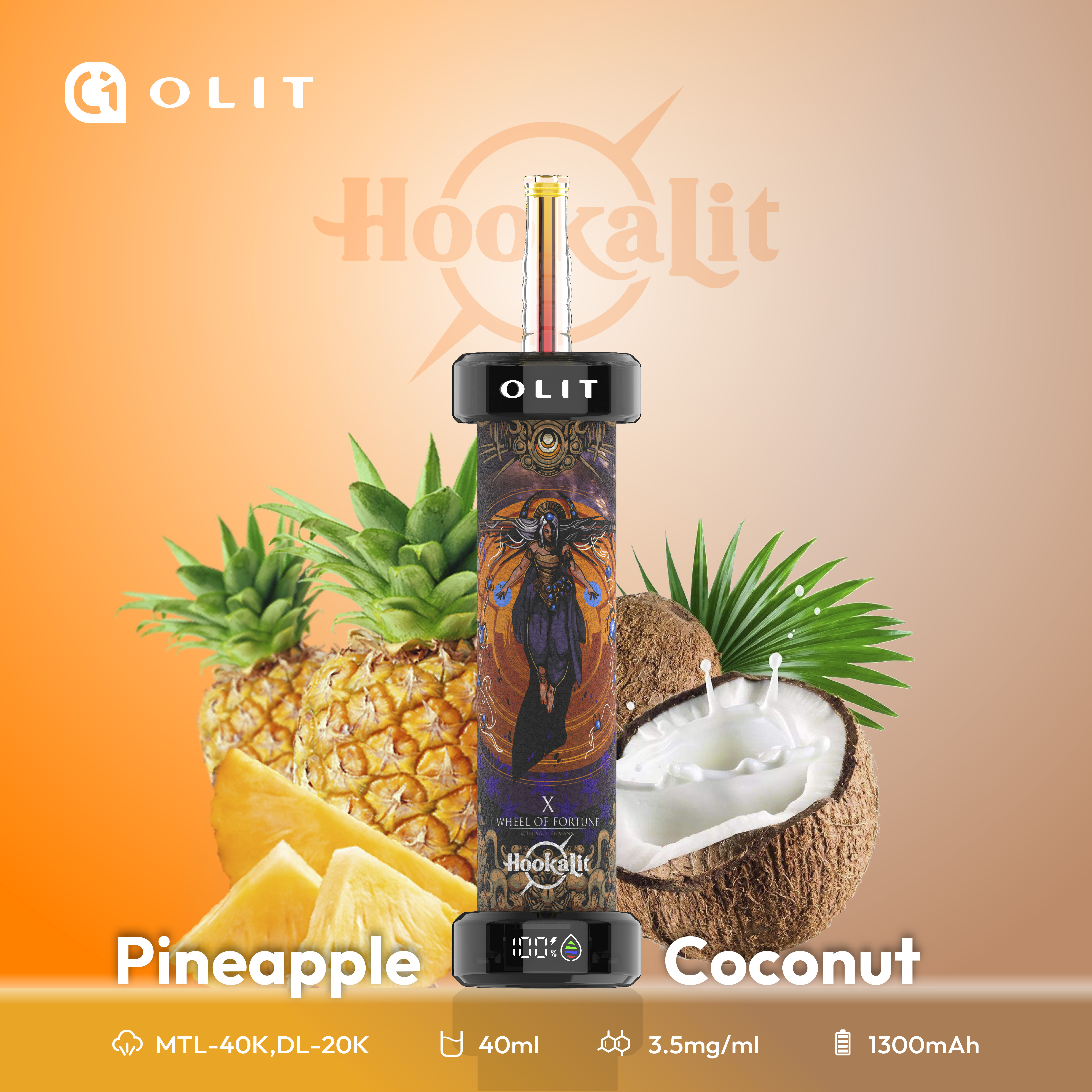 Olit Hookalit 40000 Disposable Vape 40ml Olit Hookalit 40K 40000 Puff  E-Hookah
