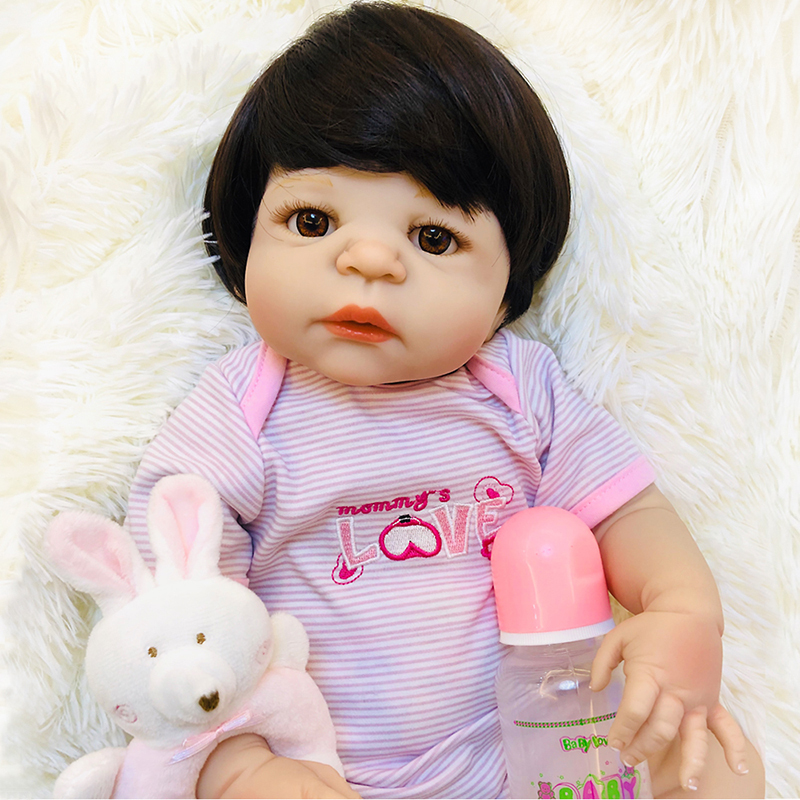 black silicone baby dolls for sale cheap