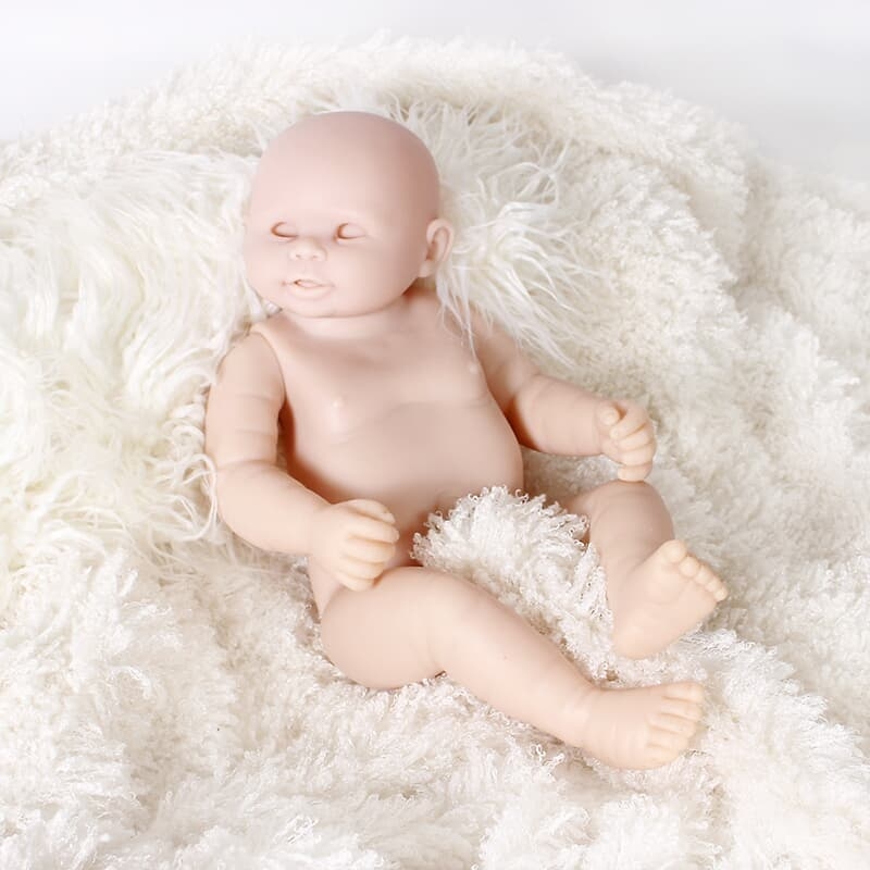 Pour 11 "Handmade vinyle Full Body Doll Reborn Kits non peint fille vierge