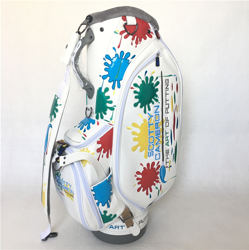 Scotty Cameron M G Museum Gallery White Paint Splash Staff Bag
