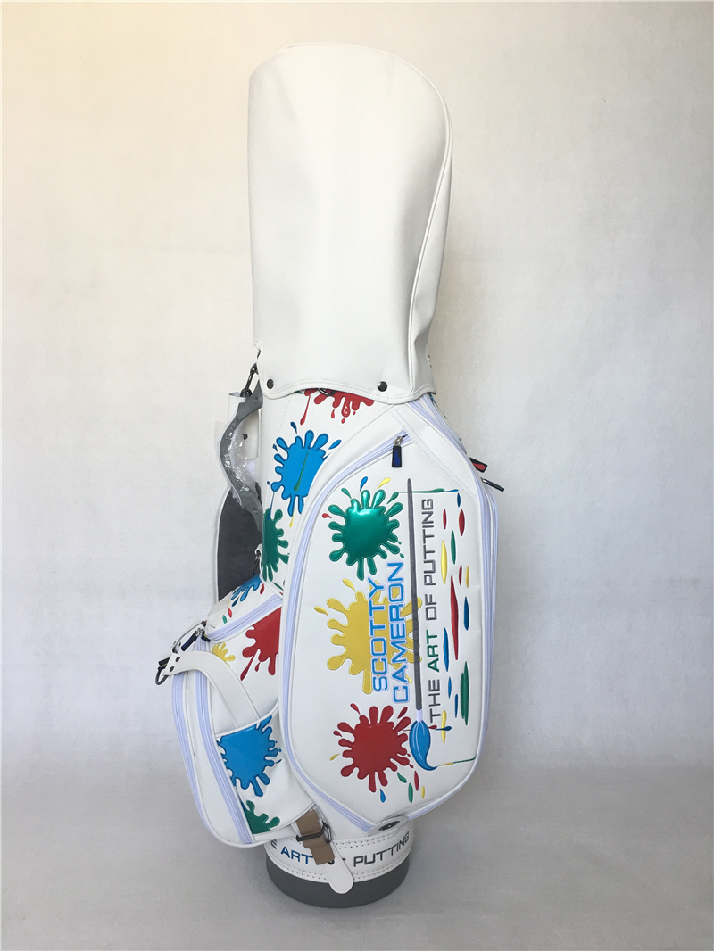 Scotty Cameron M G Museum Gallery White Paint Splash Staff Bag