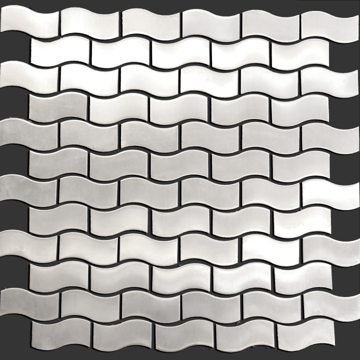 Stainless Steel Mosaic Tile 3d Raise Bridge Pattern Backsplash