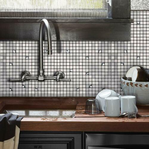 Peel And Stick Tile Backsplash For Kitchen Bathroom Wall Aluminum Metal Homey Mosaic