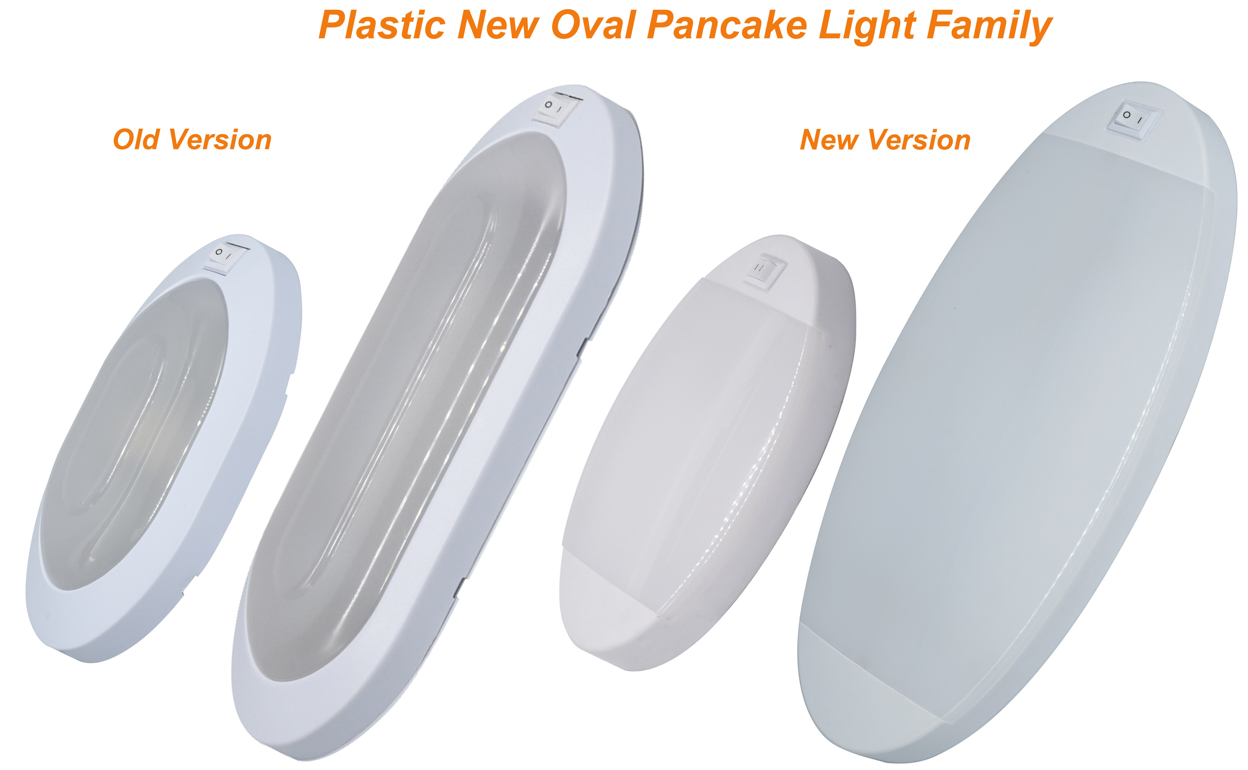 Facon Dimmable LED 12V Oval Pancake Light Interior Ceiling Dome Light