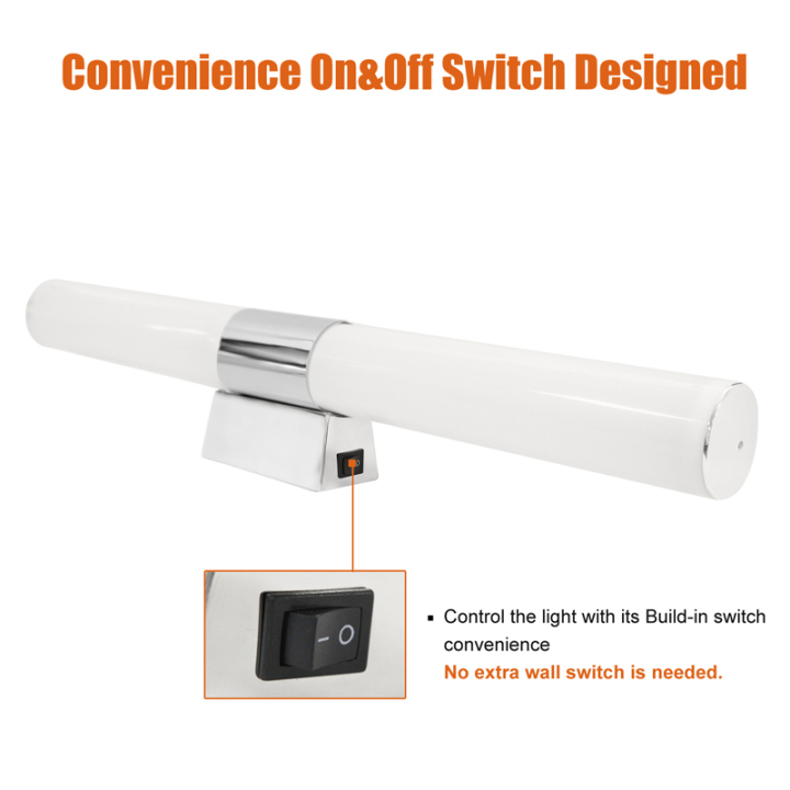 Facon 12V 16.7Inch 8W LED RV Vanity Lights Fixtures Wall Sconces