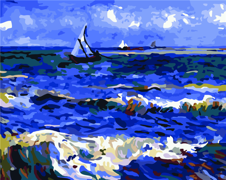 Paint By Numbers Kits For Adults Kids Beginners Seascape Near
