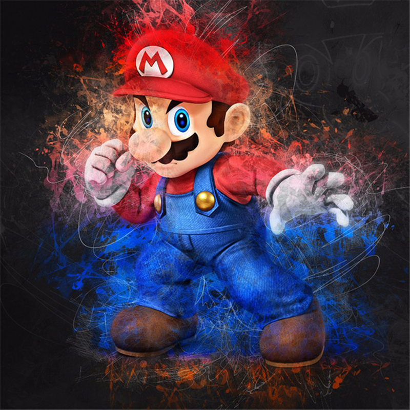 5D Diamond Painting Kits - Mario, Games - Diamond Art