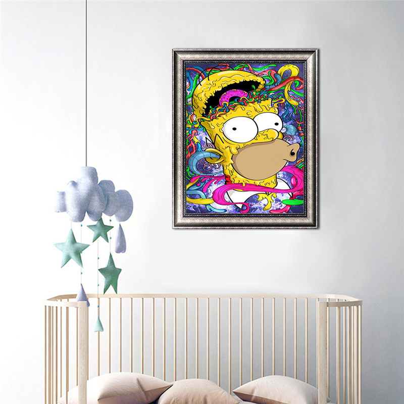 5d Diamond Painting Kits The Simpsons Cartoon Diamond Art