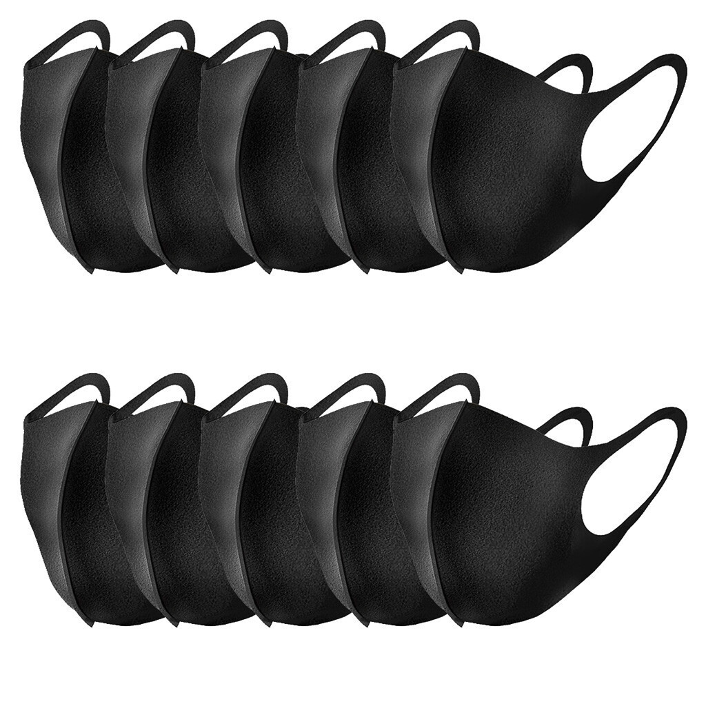  Free DHL EMS Fast Delivery Health Cycling Anti-Dust Cotton Mouth Face Mask Respirator Men Women Washable and reusable Stylish solid masks  