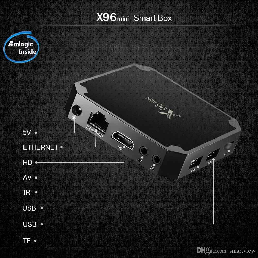  EU Tax Free [Genuine] X96 MINI Android 7.1 TV box Amlogic S905W Quad Core 1GB/8GB 2GB/16GB TV Boxes Smart TV  