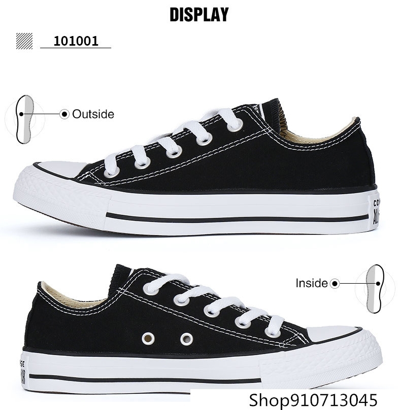 CONVERSETR - ALL STAR Skateboarding Shoes for Men and Women, Original, Authentic, Classic, White, Casual, Non-slip, Durable 