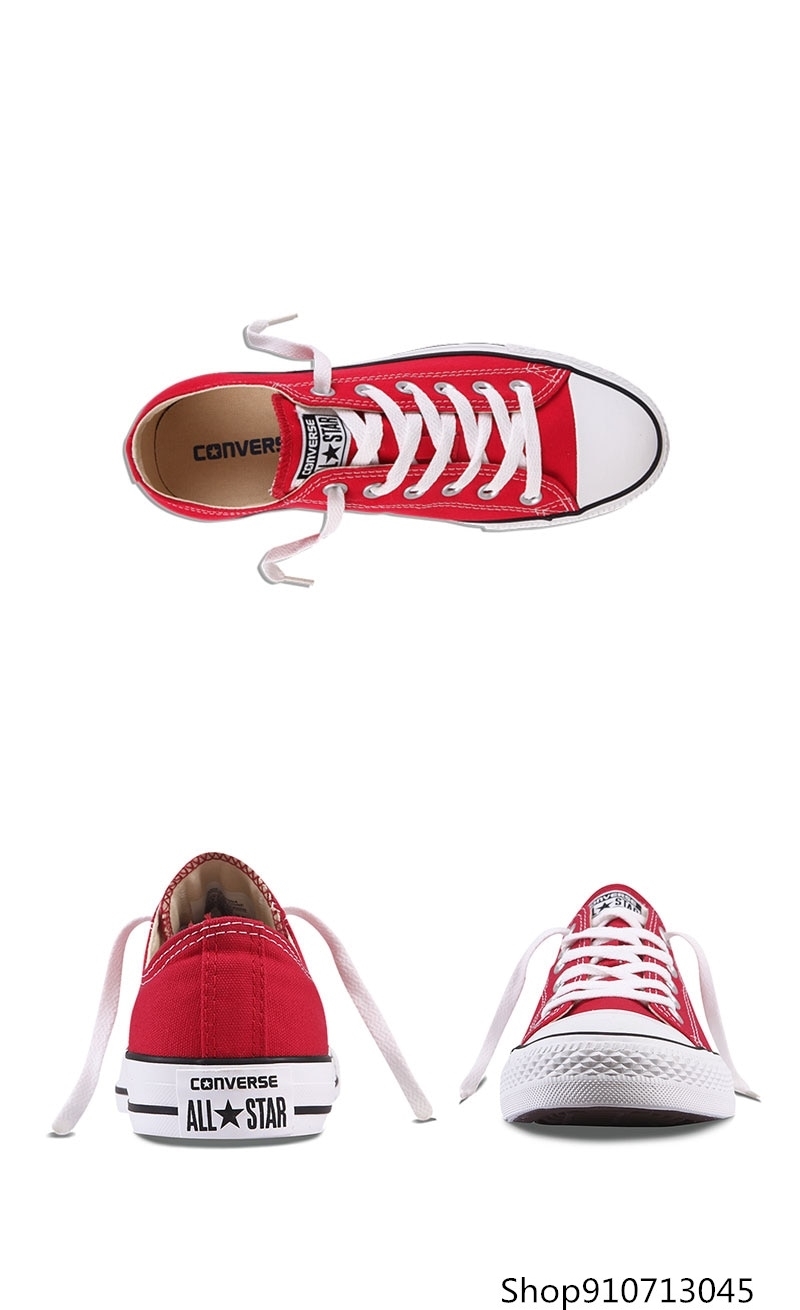 CONVERSETR - ALL STAR Skateboarding Shoes for Men and Women, Original, Authentic, Classic, White, Casual, Non-slip, Durable 