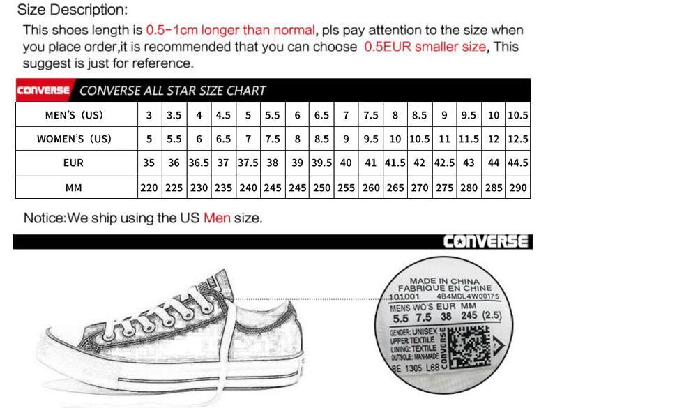 CONVERSETR All-star Classic Game CDG x 1970s Daily Leisure High / Low Canvas Shoes High Quality Skateboarding Shoes 