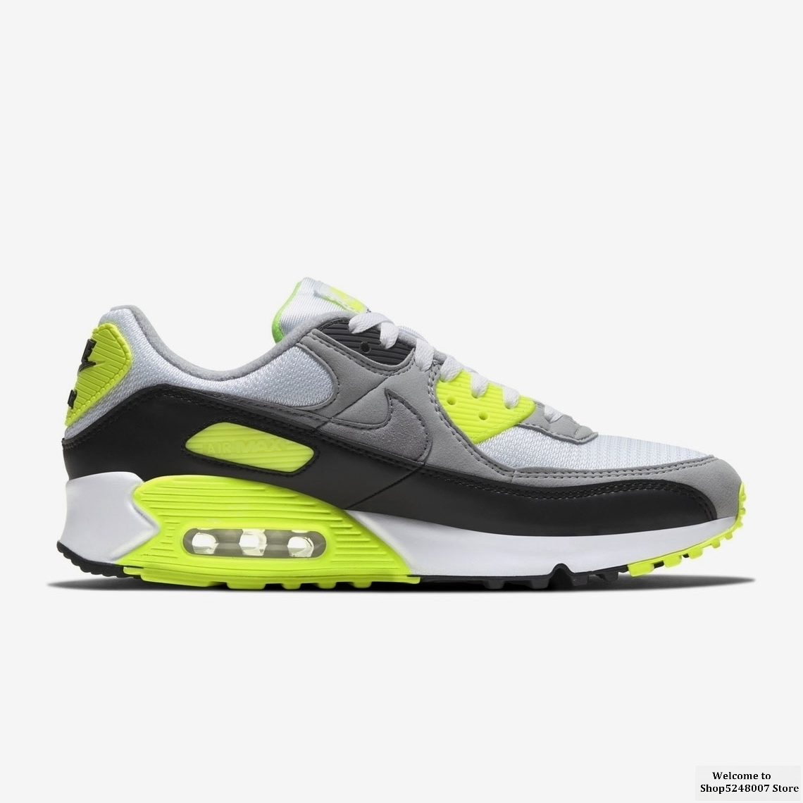 Original Air Max 90 "Side" B" outdoor men's sports shoes running shoes AJ1285-018 size 40-45 comfortable and breathable 