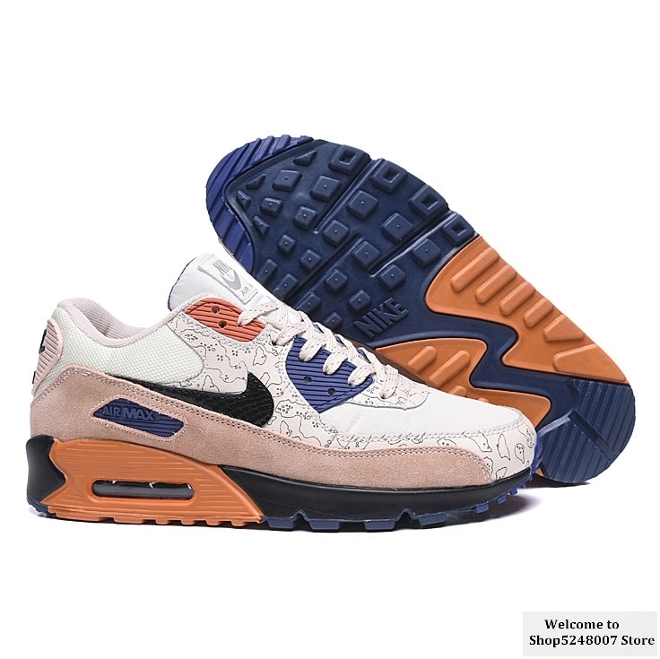 Original Air Max 90 "Side" B" outdoor men's sports shoes running shoes AJ1285-018 size 40-45 comfortable and breathable 