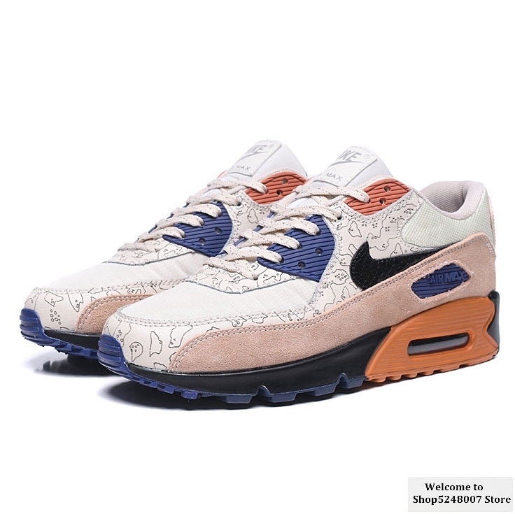 Original Air Max 90 "Side" B" outdoor men's sports shoes running shoes AJ1285-018 size 40-45 comfortable and breathable 