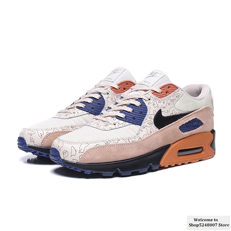 Original Air Max 90 "Side" B" outdoor men's sports shoes running shoes AJ1285-018 size 40-45 comfortable and breathable 