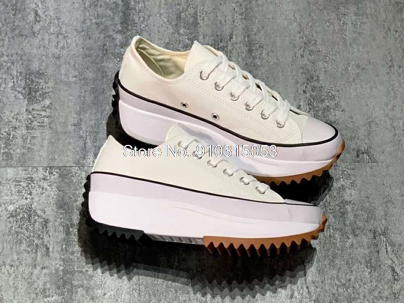 CONVERSETR X JW-zapatillas de deporte con plataforma para mujer, zapatos informales a la moda, con suela alta, color blanco 