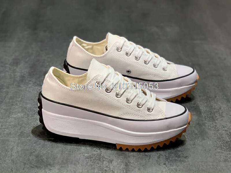 CONVERSETR X JW-zapatillas de deporte con plataforma para mujer, zapatos informales a la moda, con suela alta, color blanco 