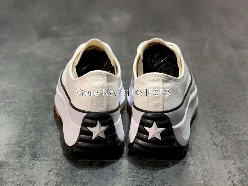 CONVERSETR X JW-zapatillas de deporte con plataforma para mujer, zapatos informales a la moda, con suela alta, color blanco 