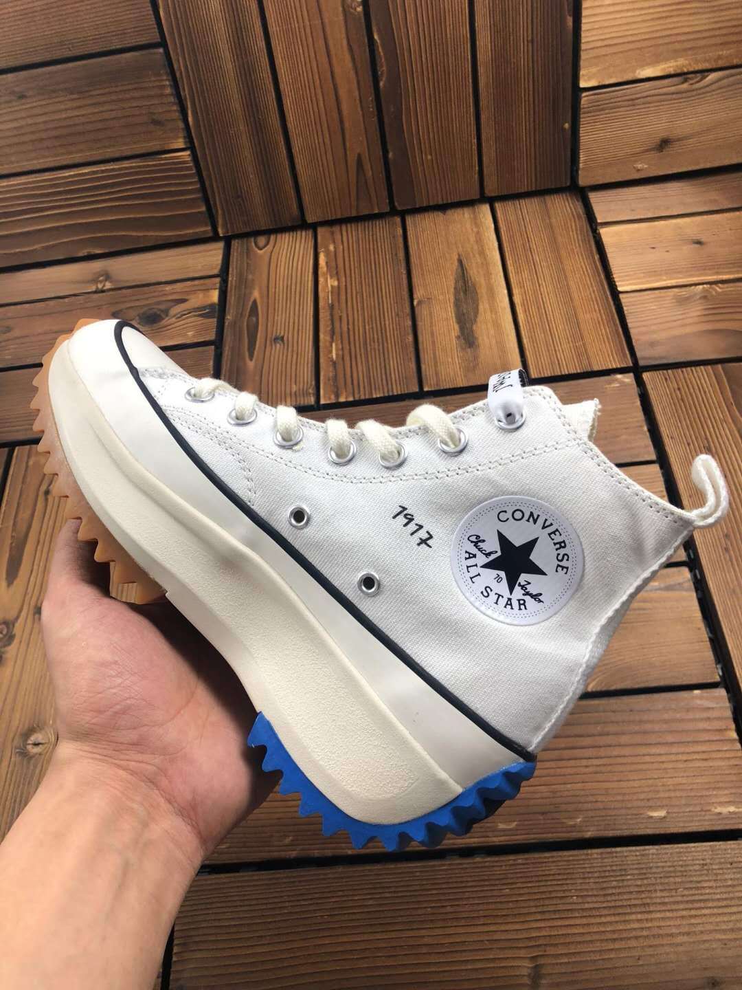 Original JW Anderson X Spokes Mirror Run Star Walking Women Platform Black Skateboard Shoes High Top Durable White Sneakers 