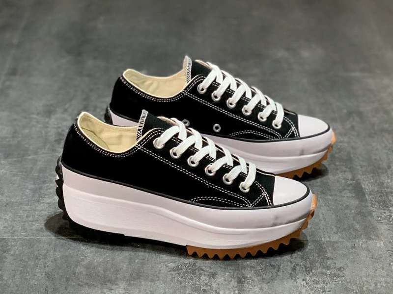 Original JW Anderson X Spokes Mirror Run Star Walking Women Platform Black Skateboard Shoes High Top Durable White Sneakers 