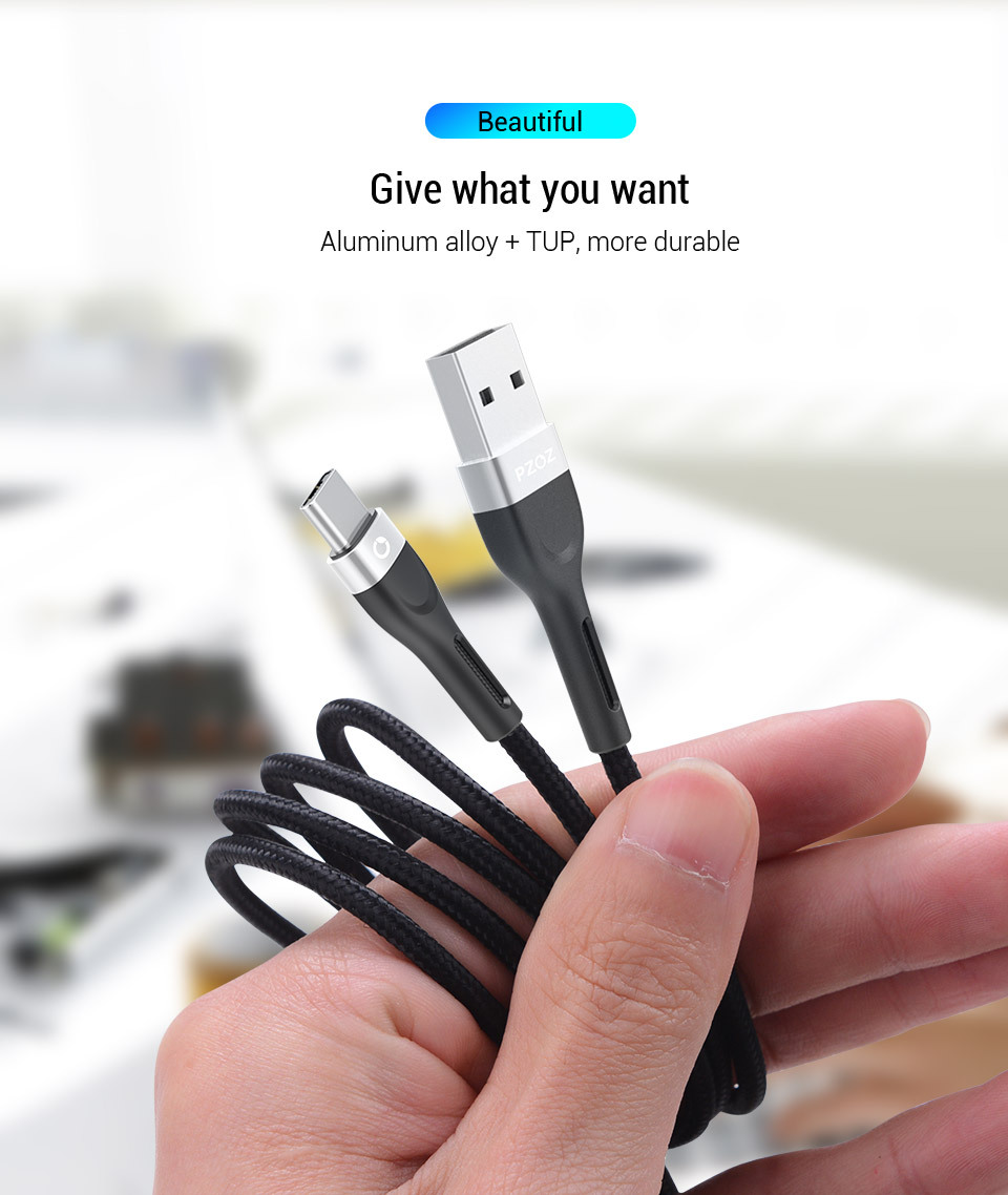 PZOZ usb c cable type c cable Fast Charging Data Cord Charger usb cable c For Samsung s21 s20 A51 xiaomi mi 10 redmi note 9s 8t 