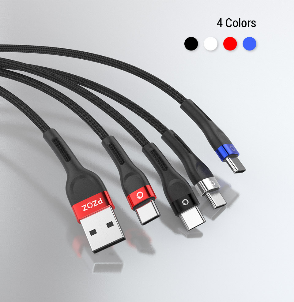 PZOZ usb c cable type c cable Fast Charging Data Cord Charger usb cable c For Samsung s21 s20 A51 xiaomi mi 10 redmi note 9s 8t 