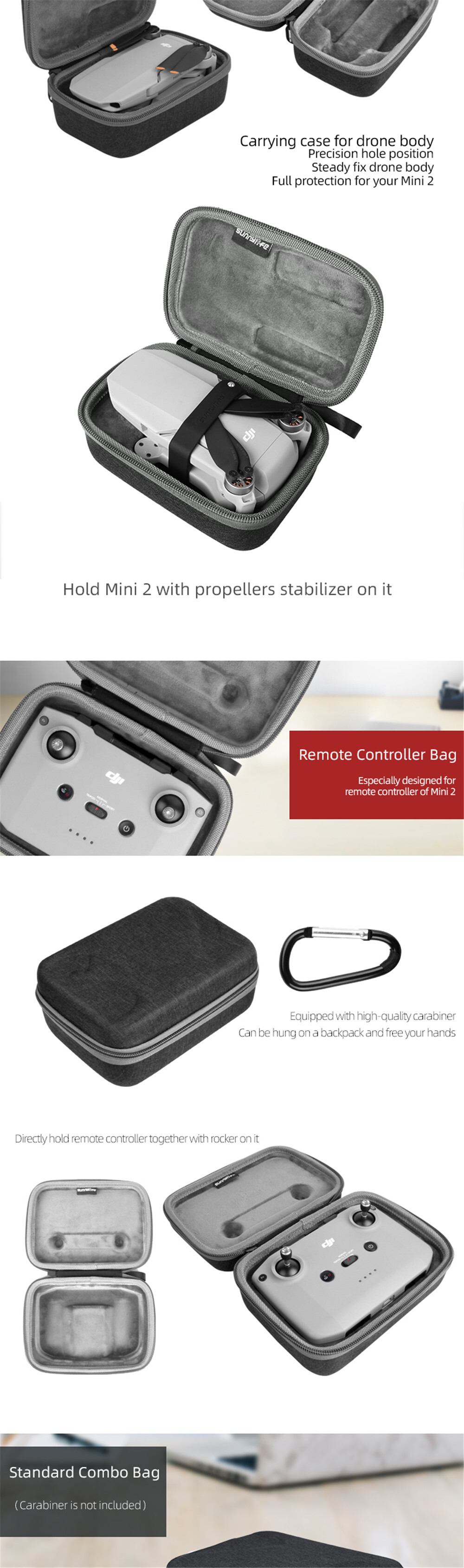 Remote controller bag for DJI MAVIC Mini 2 Portable Carrying Case Multifunctional Shoulder Bag Handbags for DJI MAVIC Mini 2 