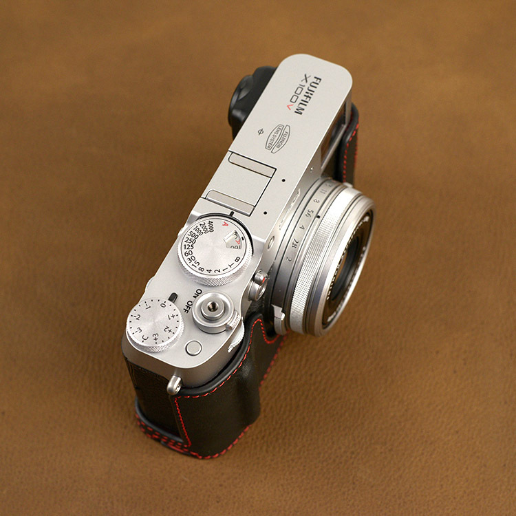 High Quality Handmade Genuine Leather Half Case Bag  CAMERA Cover for FUJIFILM X100V 