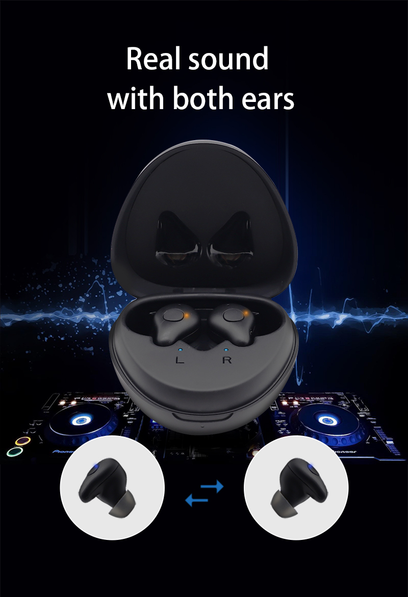 1 pair Hearing Aid with Bluetooth Rechargeable 120dB Digital 16 channels APP Touch Control Sound Amplifier  for Deafness 