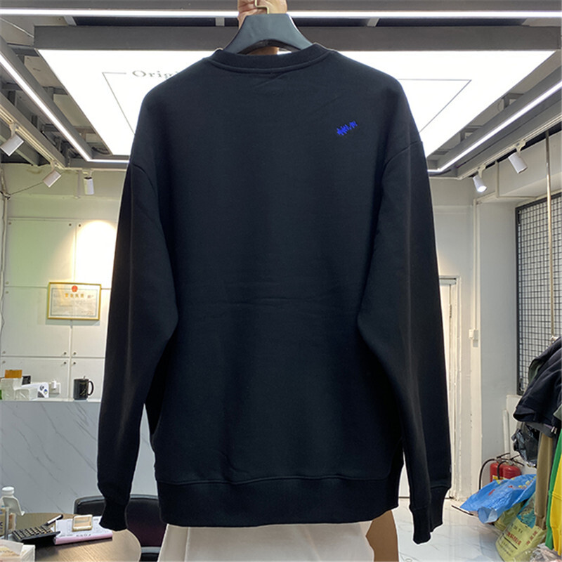 Badge Mark Ader Error Sweatshirts 2021FW Men Women High Quality Embroidered Logo Adererror Hoodie Blue Z-stitch Fleece Crewneck 