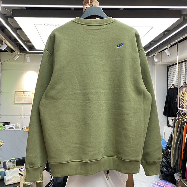 Badge Mark Ader Error Sweatshirts 2021FW Men Women High Quality Embroidered Logo Adererror Hoodie Blue Z-stitch Fleece Crewneck 