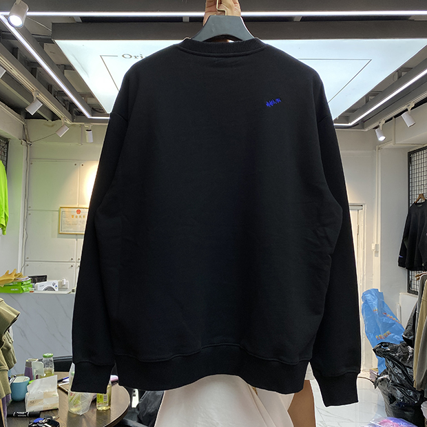 Badge Mark Ader Error Sweatshirts 2021FW Men Women High Quality Embroidered Logo Adererror Hoodie Blue Z-stitch Fleece Crewneck 