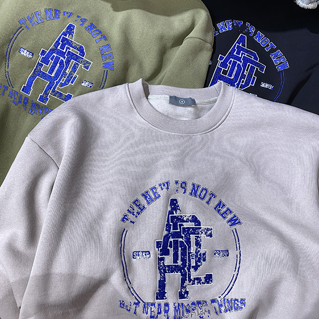 Badge Mark Ader Error Sweatshirts 2021FW Men Women High Quality Embroidered Logo Adererror Hoodie Blue Z-stitch Fleece Crewneck 