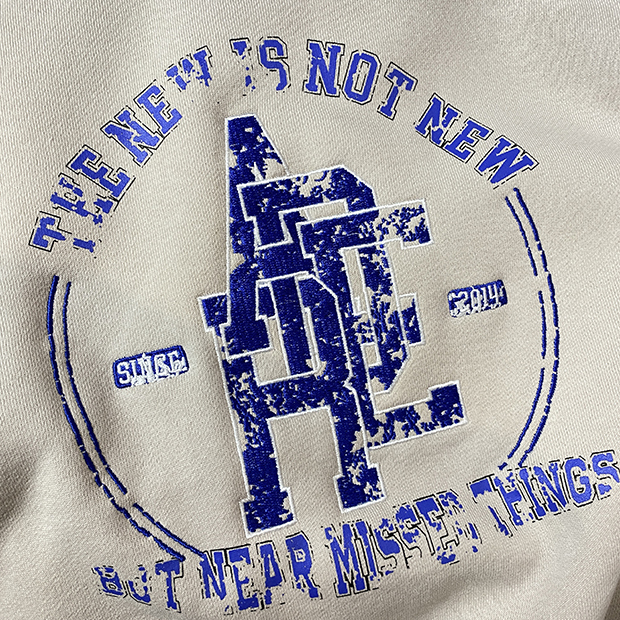 Badge Mark Ader Error Sweatshirts 2021FW Men Women High Quality Embroidered Logo Adererror Hoodie Blue Z-stitch Fleece Crewneck 