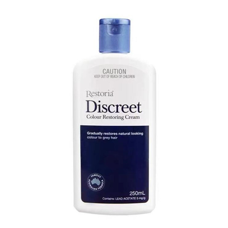 1 pcs Original Restoria Discreet Colour Restoring Cream Lotion Hair Care 250ml Reduce Grey Hair for Men and Women 