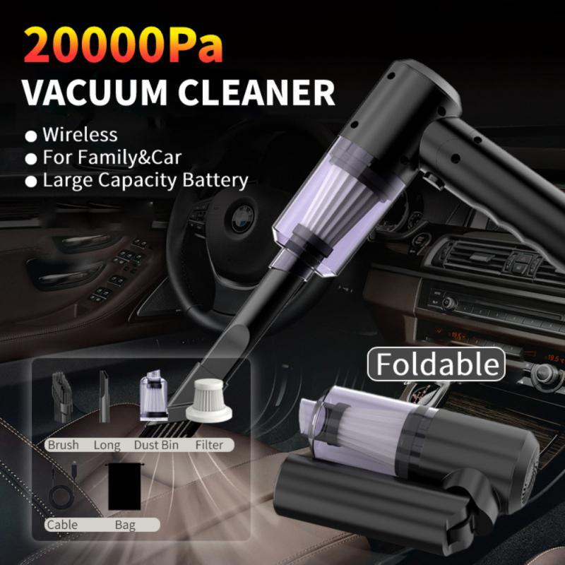 20000Pa Wireless Car Vacuum Cleaner Cordless Handheld Auto Vacuum Home & Car Dual Use Mini Vacuum Cleaner With Built-in Battrery 