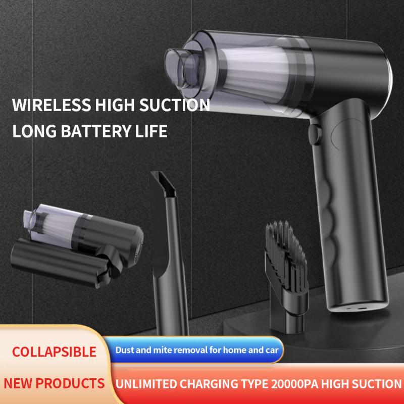 20000Pa Wireless Car Vacuum Cleaner Cordless Handheld Auto Vacuum Home & Car Dual Use Mini Vacuum Cleaner With Built-in Battrery 