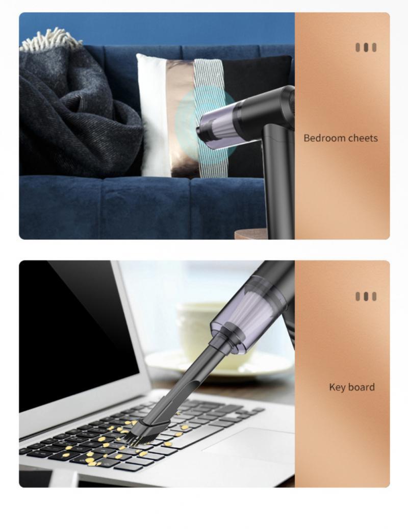 20000Pa Wireless Car Vacuum Cleaner Cordless Handheld Auto Vacuum Home & Car Dual Use Mini Vacuum Cleaner With Built-in Battrery 