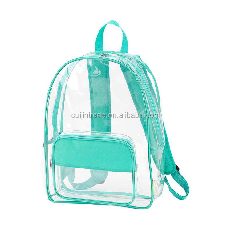 Wholesale Hot Selling Kids Waterproof Travel Clear Backpack Custom Children Clear School Bag 